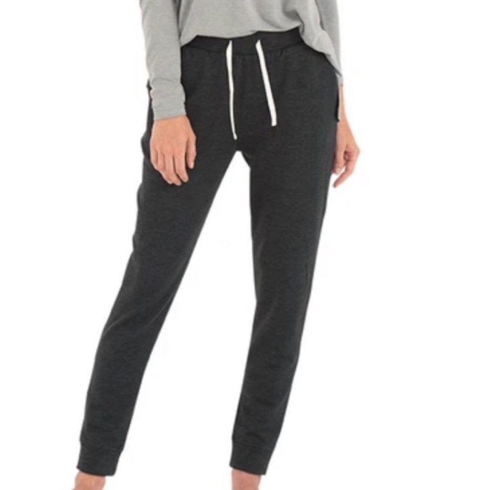 Free Fly Set Bamboo Mock Neck Pullover / Jogger Size Small Dark Gray - Picture 3 of 12